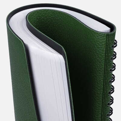 Ежедневник Strep Front на заказ, недатированный, зеленый