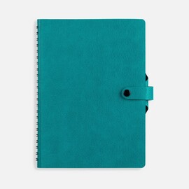 Ежедневник Strep Front на заказ, недатированный, бирюзовый