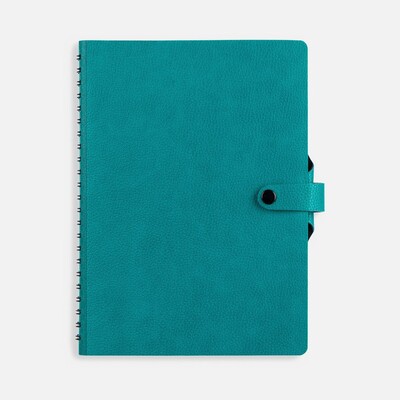 Ежедневник Strep Front на заказ, недатированный, бирюзовый