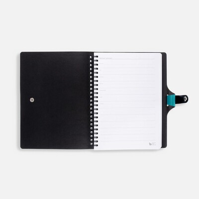 Ежедневник Strep Front на заказ, недатированный, бирюзовый