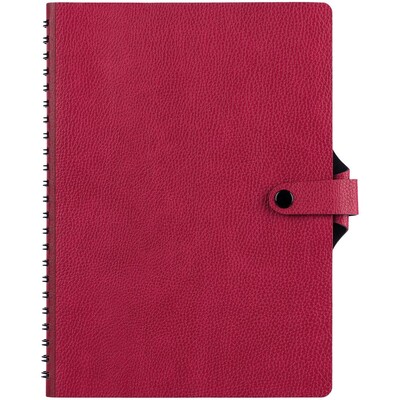 Ежедневник Strep Front на заказ, недатированный, малиновый