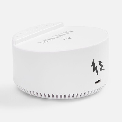 Bluetooth-колонка с беспроводной зарядкой relaxTime, белая