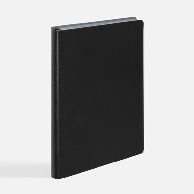 Ежедневник Doppio, недатированный, черный с серым