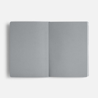 Ежедневник Doppio, недатированный, черный с серым