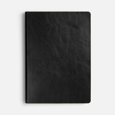 Ежедневник Doppio, недатированный, черный с желтым