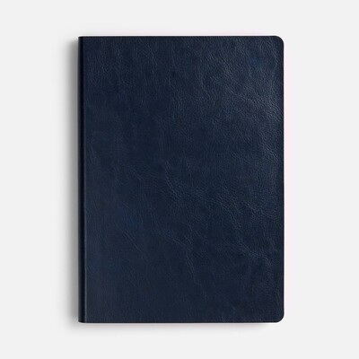 Ежедневник Doppio, недатированный, синий с оранжевым