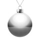 Оформительский шар Finery, 10 см, глянцевый серебристый