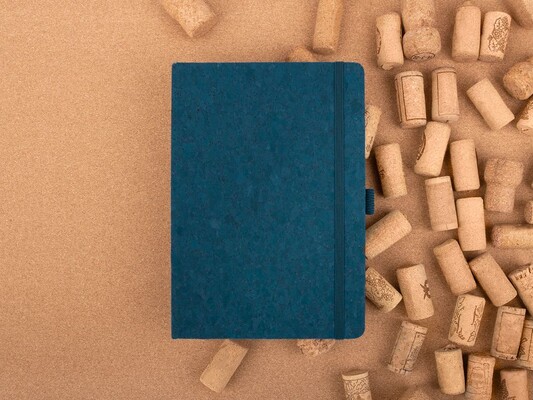 Блокнот Cork County, синий