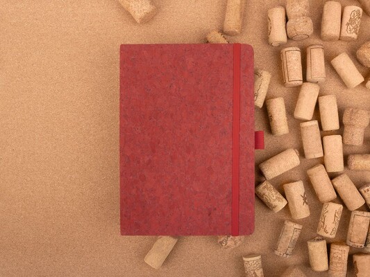 Блокнот Cork County, красный