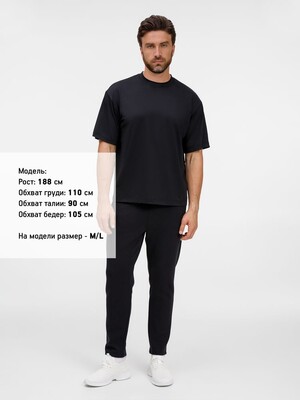 Футболка из бифлекса Morfiss, черная