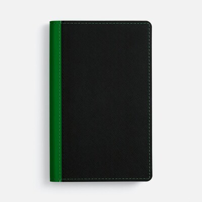 Ежедневник Nice Twice, недатированный, черный с ярко-зеленым