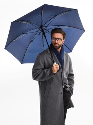Зонт-трость Rainzee, темно-синий