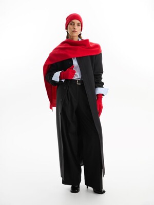 Перчатки Alpine, красные (гвоздика)