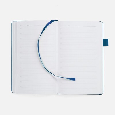 Ежедневник White Shall, недатированный, бело-синий