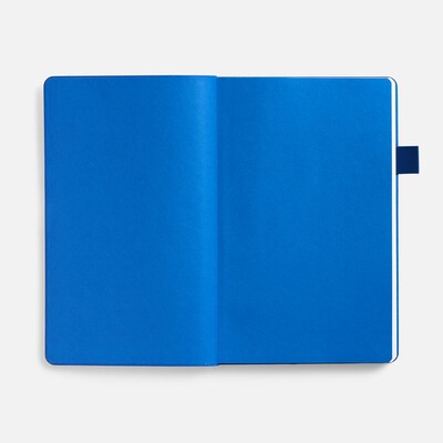 Ежедневник White Shall, недатированный, бело-синий