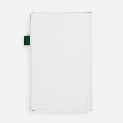 Ежедневник White Shall, недатированный, бело-зеленый