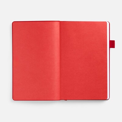 Ежедневник White Shall, недатированный, бело-красный