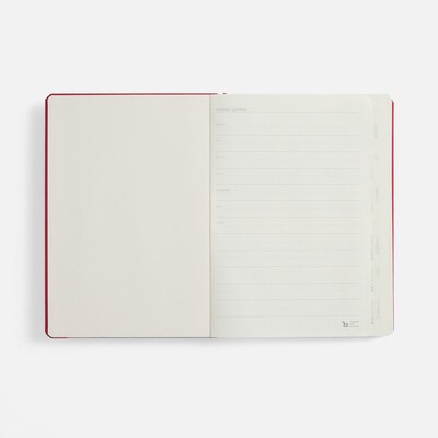 Ежедневник Urban Hard, недатированный, красный