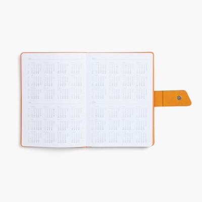 Ежедневник Boom, недатированный, черный с оранжевым