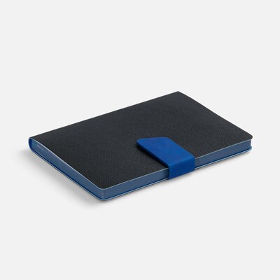 Ежедневник Boom, недатированный, черный с ярко-синий