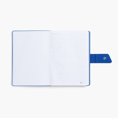 Ежедневник Boom, недатированный, черный с ярко-синий