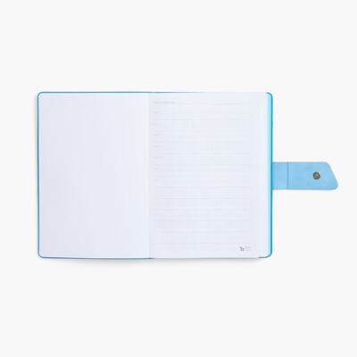 Ежедневник Boom, недатированный, черный с голубым