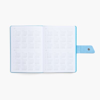 Ежедневник Boom, недатированный, черный с голубым