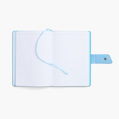 Ежедневник Boom, недатированный, черный с голубым