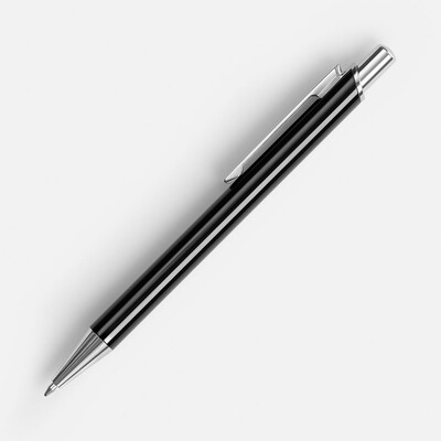 Ручка шариковая Arvent Glossy, черная