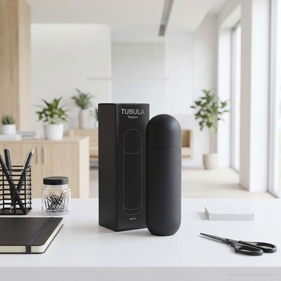 Термос Tubula Soft Touch, черный