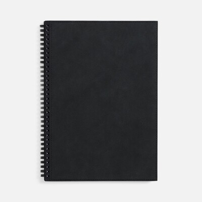 Ежедневник Notera Maxi, недатированный, черный