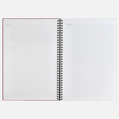 Ежедневник Notera Maxi, недатированный, красный