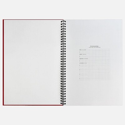 Ежедневник Notera Maxi, недатированный, красный