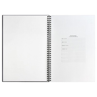 Ежедневник Notera Maxi, недатированный, серый