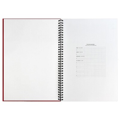 Ежедневник Notera, недатированный, красный