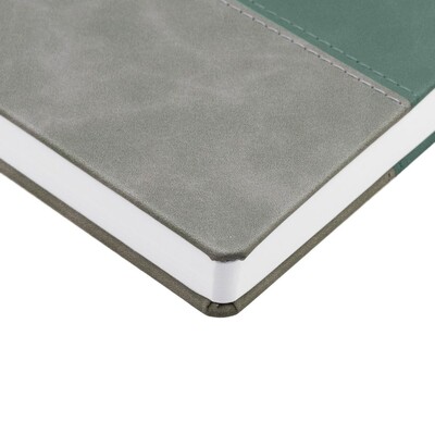 Ежедневник Horizon, недатированный, серый с зеленым