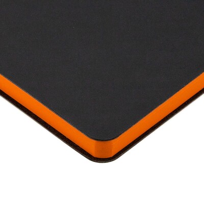 Ежедневник Bookmark, недатированный, черный с оранжевым