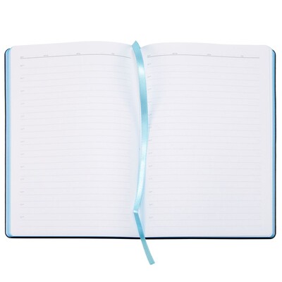 Ежедневник Bookmark, недатированный, черный с голубым
