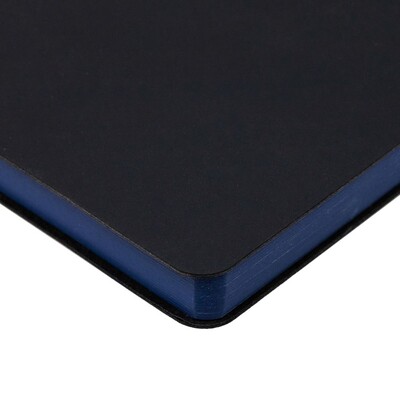 Ежедневник Bookmark, недатированный, черный с синим