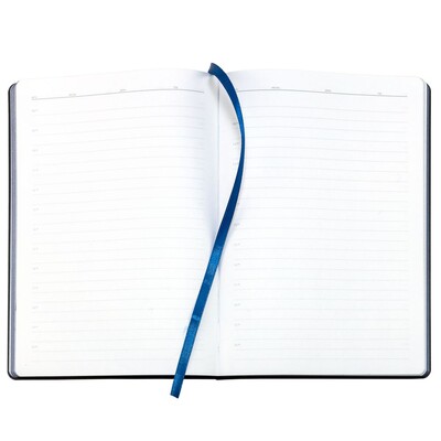 Ежедневник Bookmark, недатированный, черный с синим