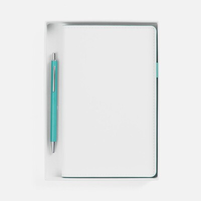 Набор White Shall, бело-бирюзовый