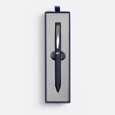 Ручка шариковая Bolt Soft Touch в футляре, синяя