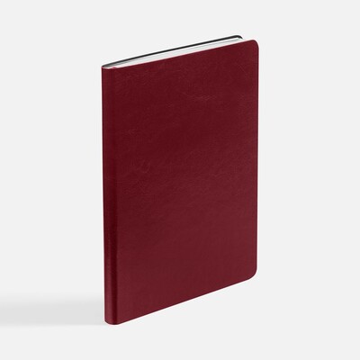Ежедневник Nebraska Flex, недатированный, бордовый с серебристым