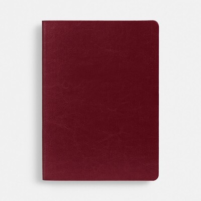 Ежедневник Nebraska Flex, недатированный, бордовый с серебристым