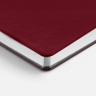 Ежедневник Nebraska Flex, недатированный, бордовый с серебристым