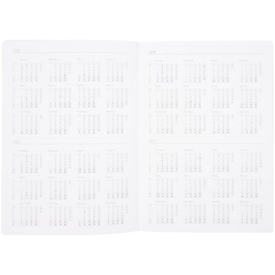 Ежедневник Nebraska Flex, недатированный, бордовый с серебристым