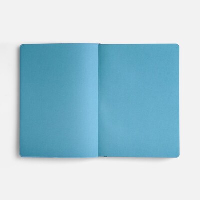 Ежедневник Doppio, недатированный, синий с голубым