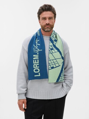 Шарф Tricksy Classic Net, XL на заказ, акрил